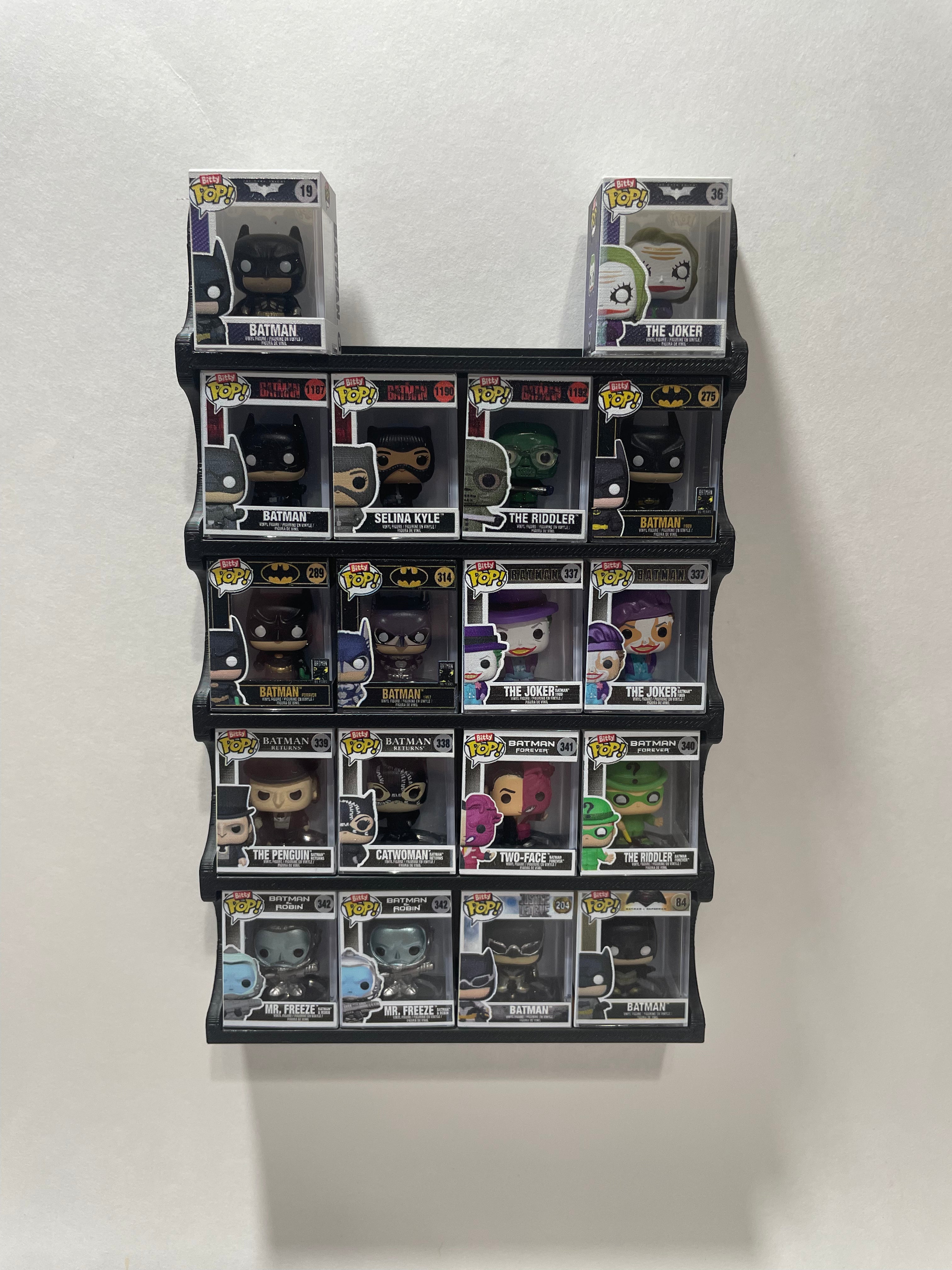 Wall Mounted Display For Individual Funko BITTY Pops