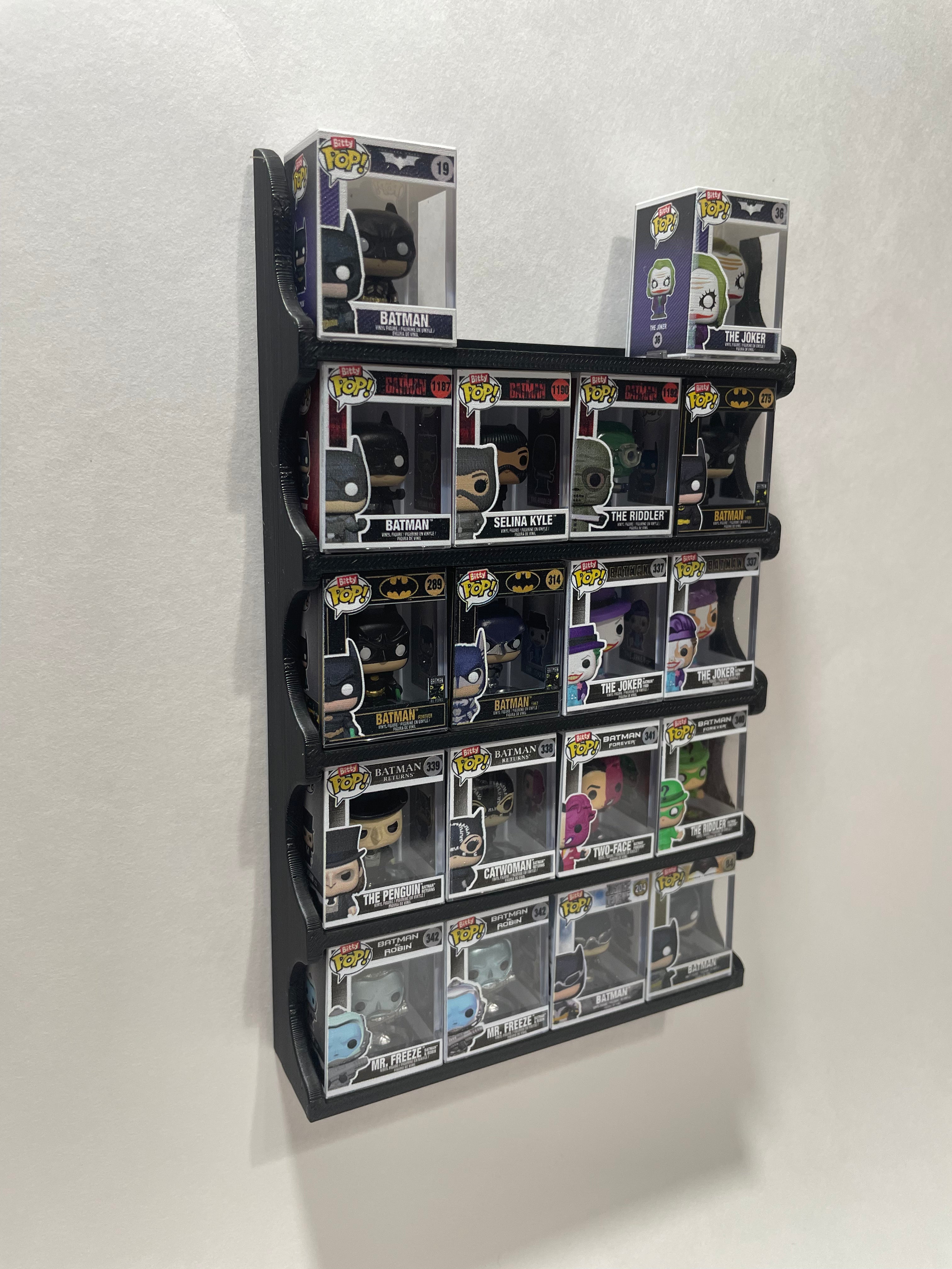 Wall Mounted Display For Individual Funko BITTY Pops